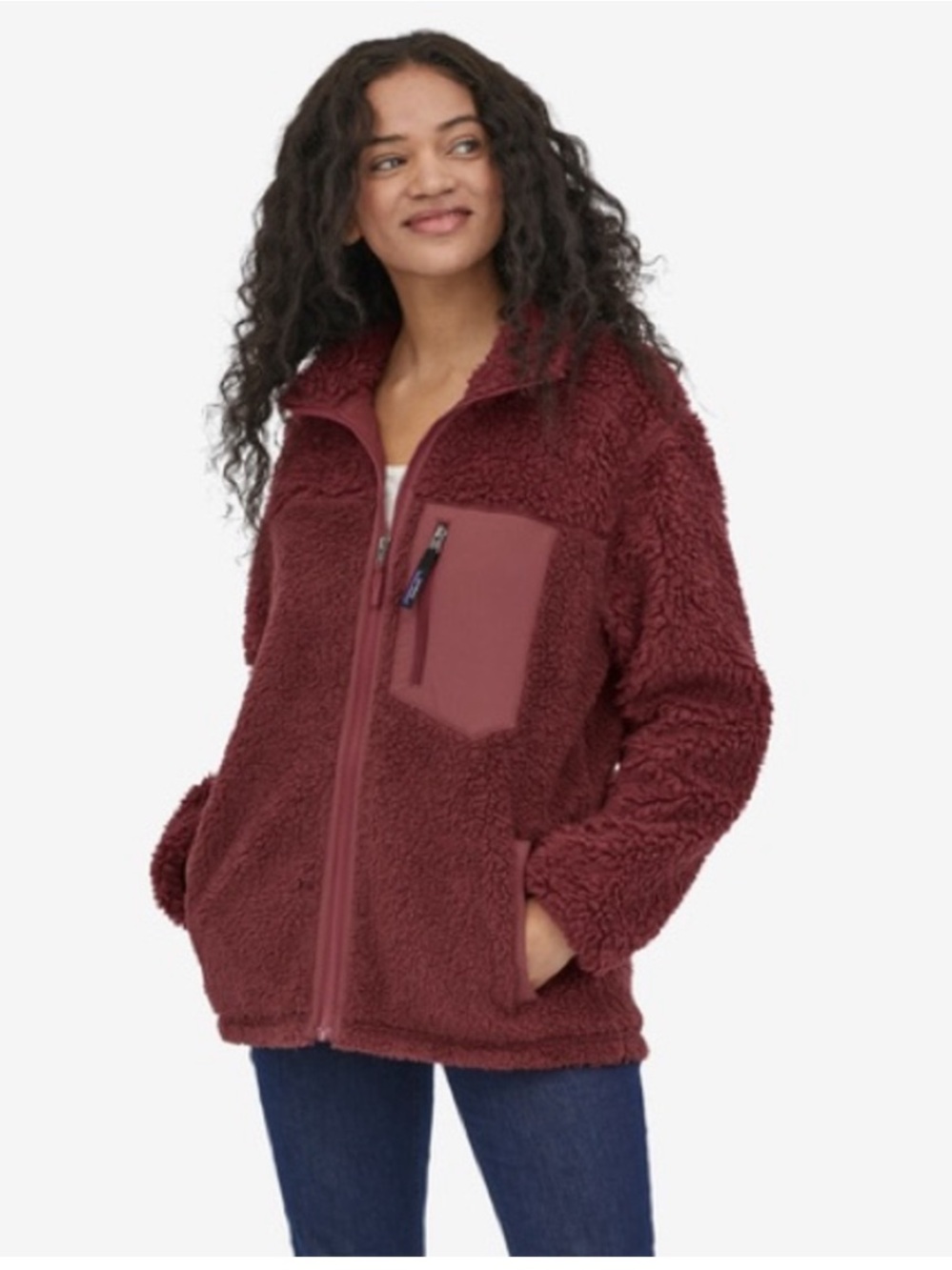 Patagonia Women's Retro-X Fleece Coat in Sequoia Red
